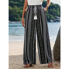 Plus Size 1XL-5XL Striped Printed Casual