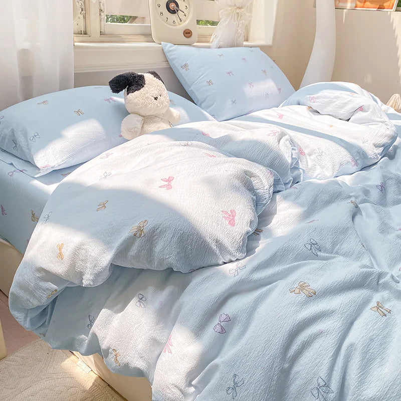 Floral Style Duvet Cover Breathable Quilts Cover Single/Double/Queen Size Comforter Cover Home Bedding (Pillowcase Need Order)