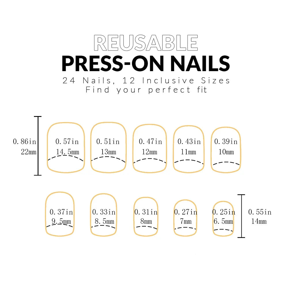 Simple wine red French false nails, European