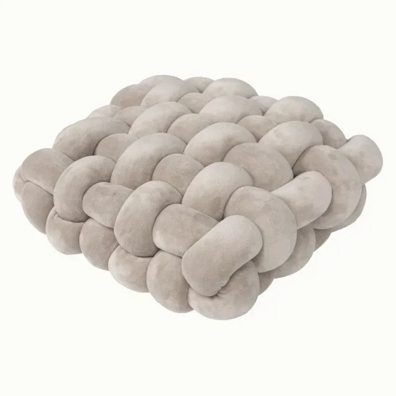 Square Knot Stuffed Cushion Nordic Pillow Decorative Plush Pillow Office Sleeping Floor Windowsill Back Cushion Decor