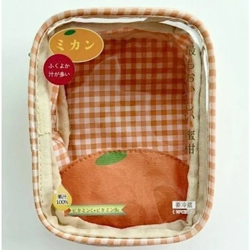 10cm Ita Bag Mandarin orange Milk Strawberry Doll Storage Display Portable Game Anime DIY Bag Storage