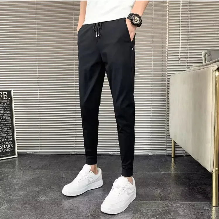 Trendy Sporty High Street Punk Trousers Loose Fit Casual Pants Japanese Style Hip Hop
