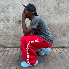 Harajuku Street Hip Hop Y2K Retro Sweatpants Camo Pattern Print Streetwear Unisex Casual Red Loose Pants Clothing