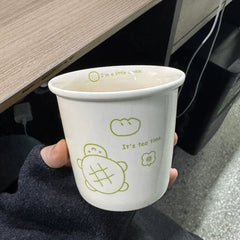 ins colorful polka dot smiley face espresso cup small hand-held cup ceramic cup