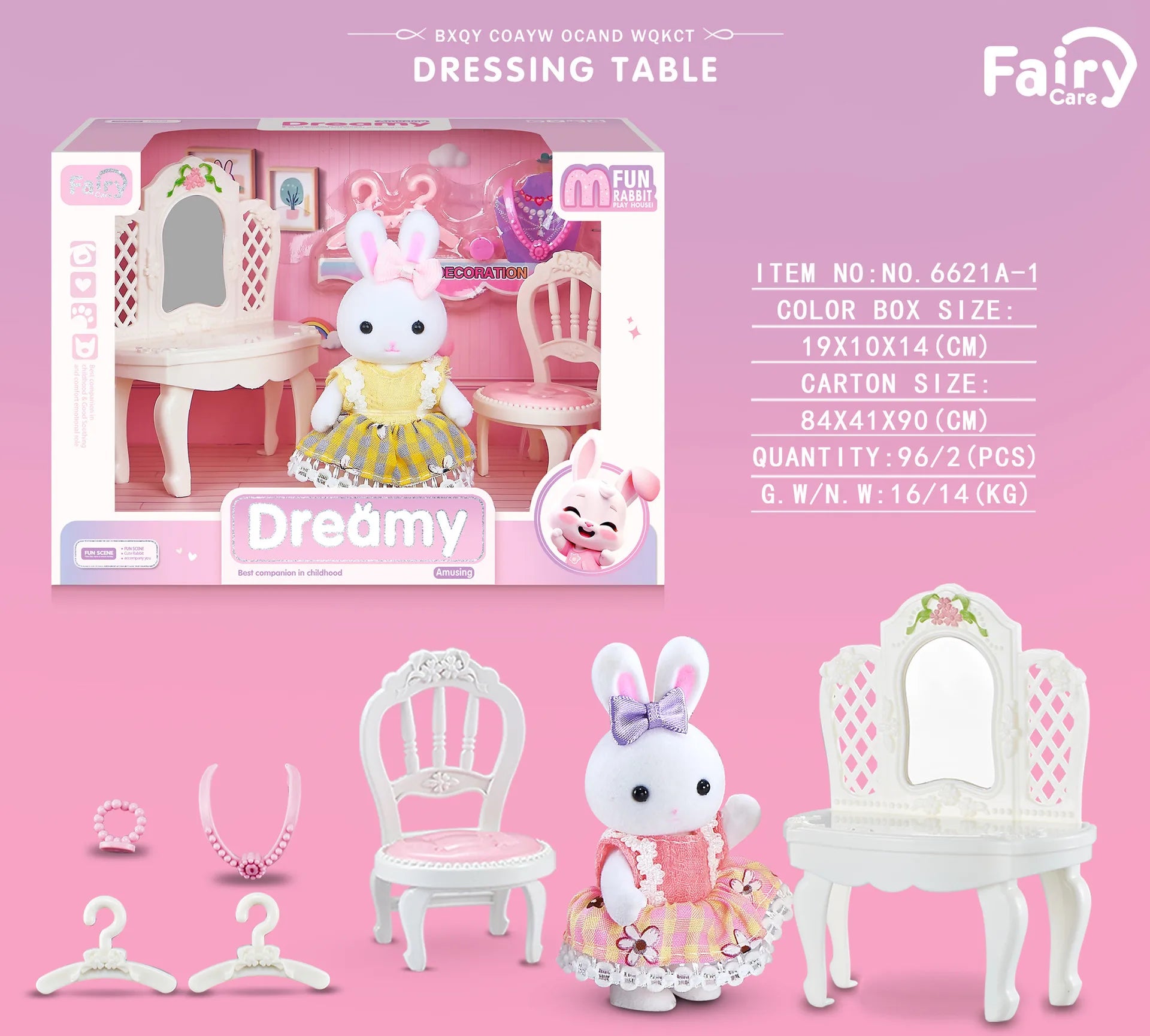 Little Rabbit Bedroom kitchen outdoor gamesLovely Scene Play Toys Simulation Modelling Children Birthday Easter Gift