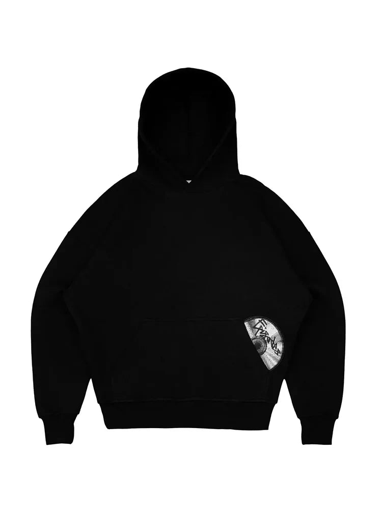 Trendy High Street Retro Casual Streetwear Sports Suit Y2K Harajuku Embroidered Hoodie Hip-hop Loose Sweatpants