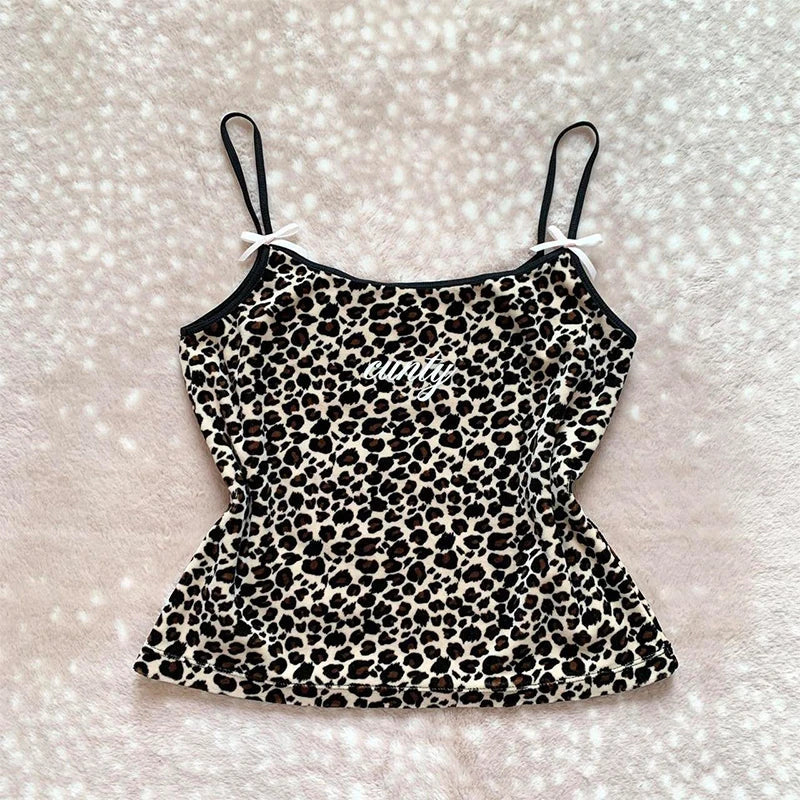 Punk rock harajuku retro camouflage camisole tops chic slim fit hottie crop tops 2000s streetwear