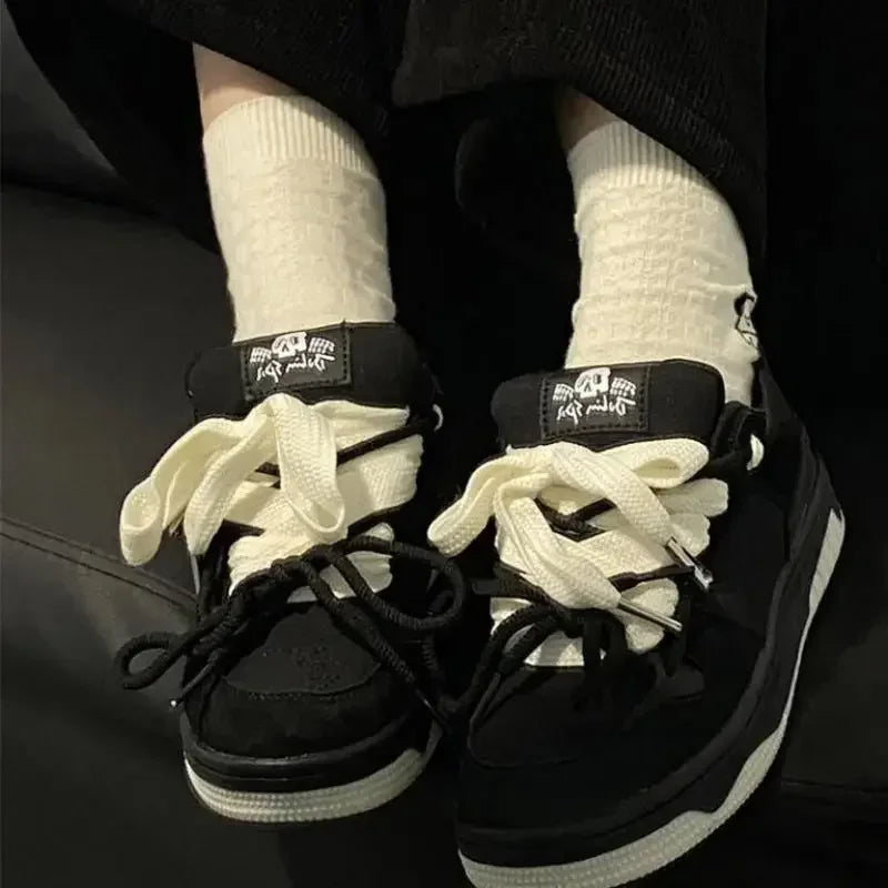 Sneakers Shoes Sports Designer Vulcanized Shoes Sneakers Mesh Lace Up Ladies