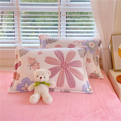 2pcs Fluffy Plush Pillowcase