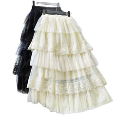 Skirts Lace Skirts Long Lace Skirt Clothing K68