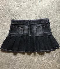 Korean Kopo Style Retro Letters Spice Girls A Word Denim Skirt Y2K Harajuku Hip-Hop Dance Street Wear