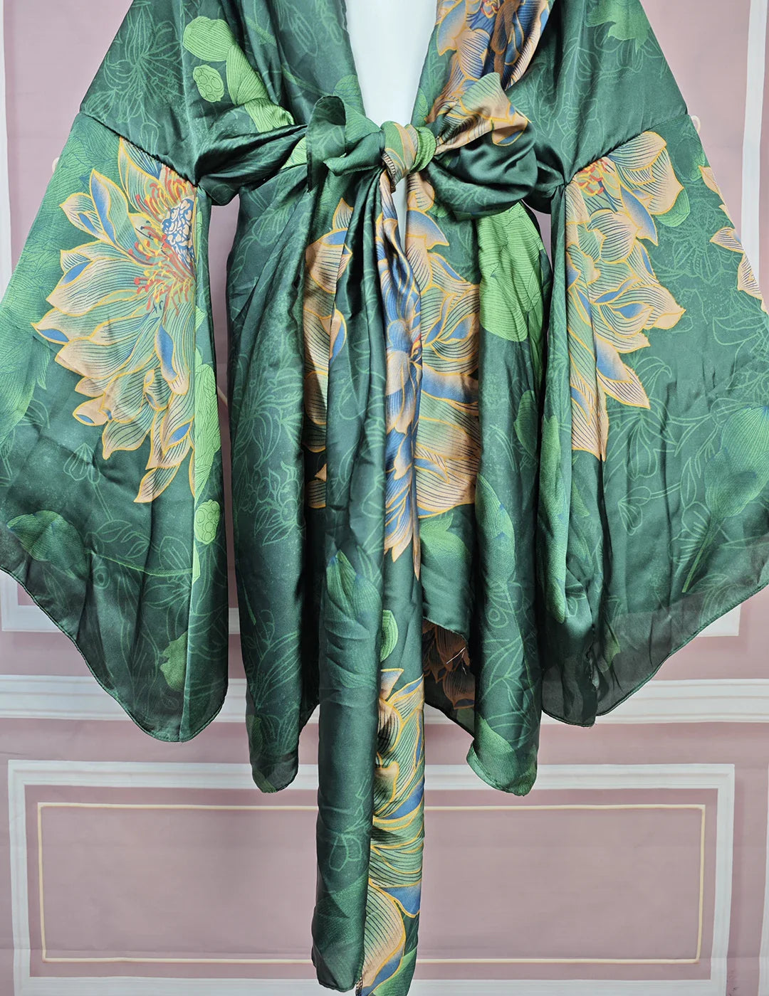 Elegant Floral Lady Beach Bikini Mini Kimonos Plus Size African Swimwear Loose Cardigans Clothes