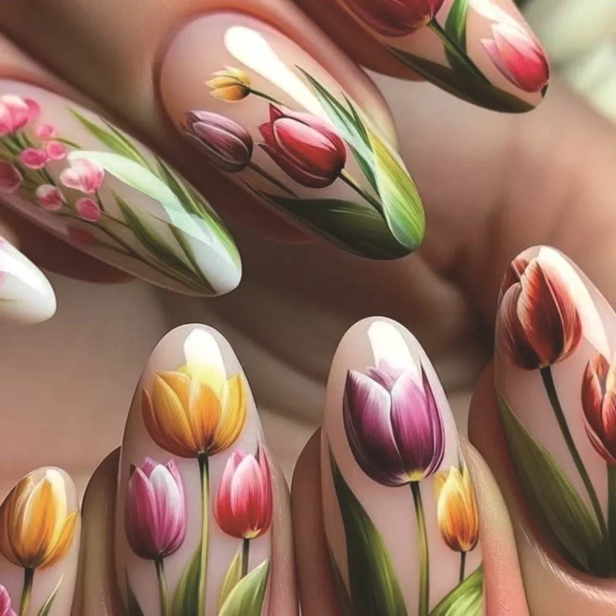 24Pcs Matte Almond False Nails with Glue Glitter Butterfly Fake Nail Press Ons Black Gradient Artificial Nail Tips