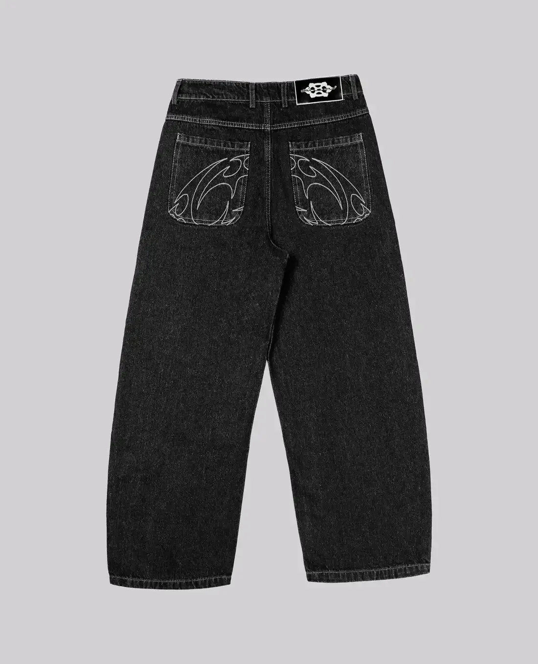 American Graffiti Punk Hip-Hop Printed Gothic Jeans