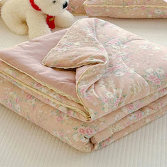 Sweet Printed Air-Condition Blanket Soft Skin-Friendly quilted quilt Breathable Cooling Comforter Queen King Beds