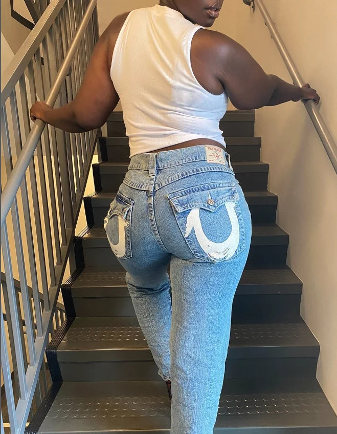 Trend Washing Heavy Industry Loose Jeans Street Y2K Hip-hop Oversized Wide-leg Pants Unisex Mopping Jeans