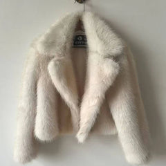 Luxury Brand Fur Coat Short Lazy Wind Fox Fur Jacket Cropped Fluffy Casaco De Pele Feminino
