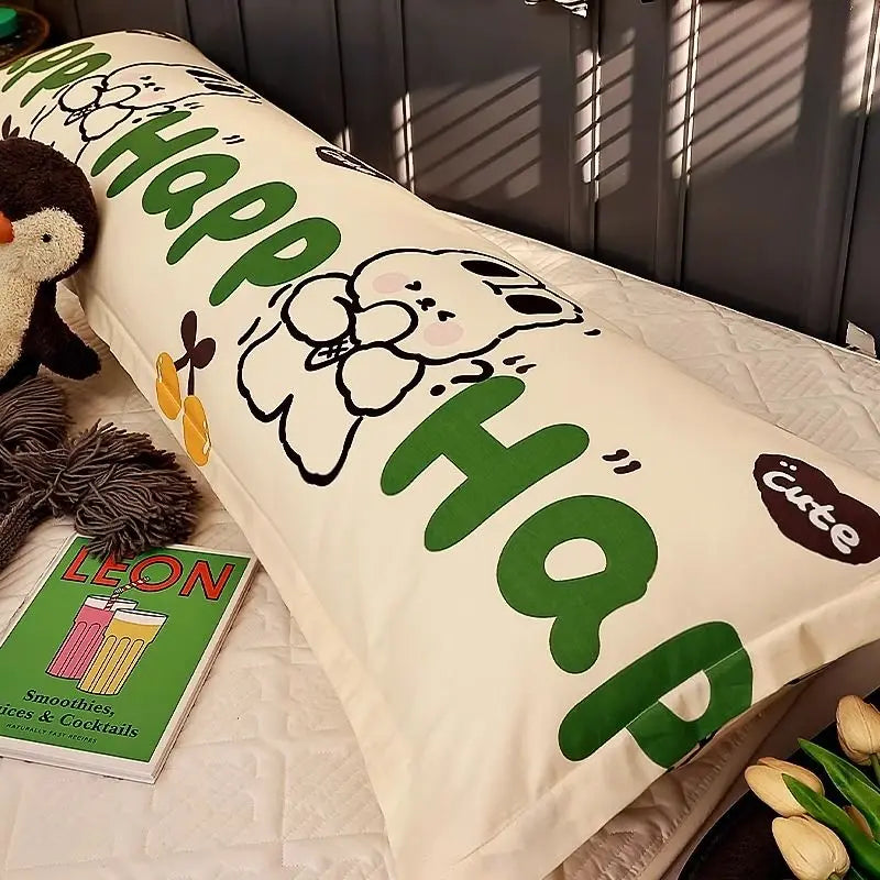 100% Cotton Pillow Cover Comfortable Pillow Case 90/120/150/180cm Long Bedside Cushion Cover Sweet Girl Pillow Covers Decorative