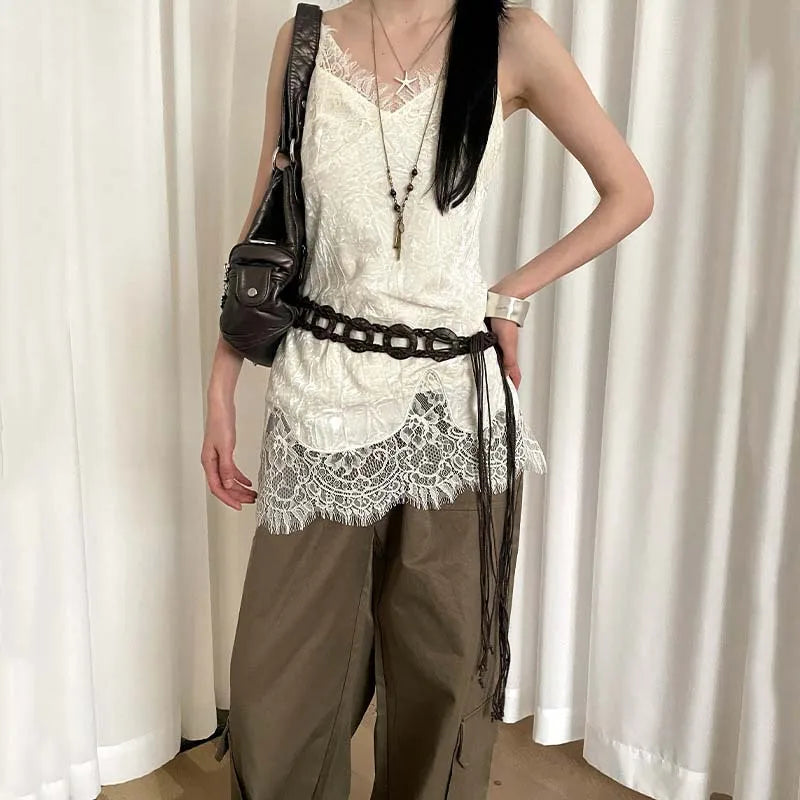 Vintage Handmade Woven Waist Chain