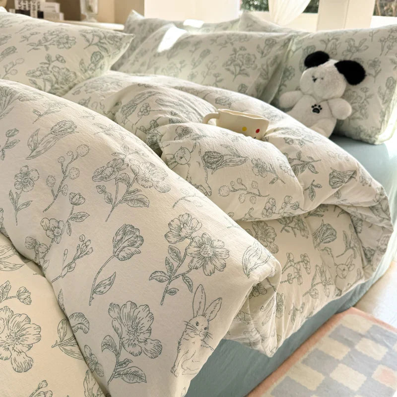 Floral Style Quilt Cover