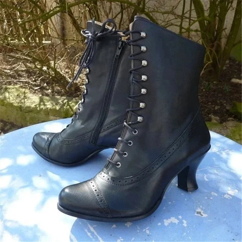 Quality Boots PU Leather Bikerboots