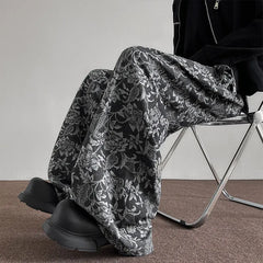 pants Pattern Baggy Casual Sweatpants Hip Hop gothic wide leg trousers streetwear trend