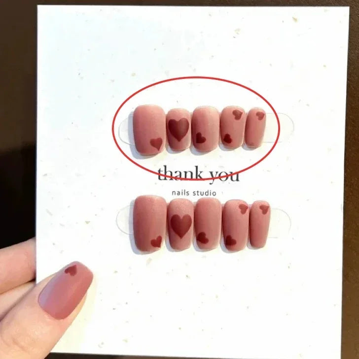 Beauty Colorful Short Square Round Detachable Manicure Kawaii Cat Eyes Glitter Sequins Rhinestone Handmade Full Cover Nail Tips
