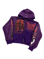 Y2K Print Hoodie Retro Pattern Print's