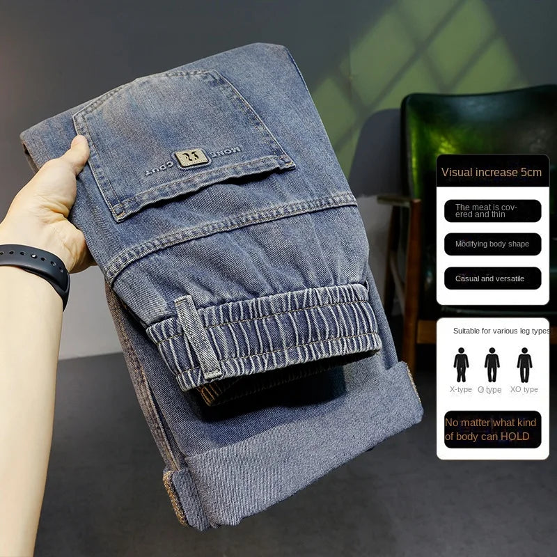 Loose Straight Leg Jeans Style Casual Comfortable Denim Trousersable Male