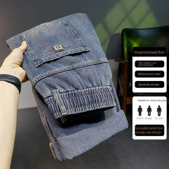 Loose Straight Leg Jeans Style Casual Comfortable Denim Trousersable Male