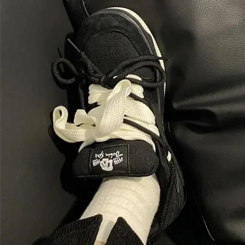 Sneakers Shoes Sports Designer Vulcanized Shoes Sneakers Mesh Lace Up Ladies