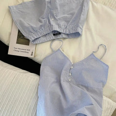 s 2 Piece Pajama Set with Cute Floral Print Short Sleeve Top