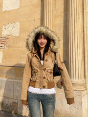 Eveoc Long Sleeve Jackets With Hats