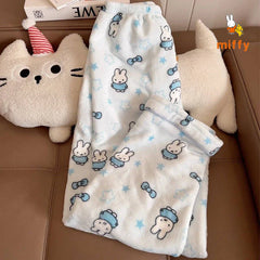 Kawaii Miffy Sleepwear Creative Cartoon Blue Star Bowknot Rabbit