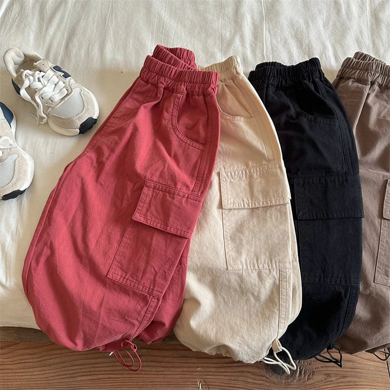Kids Pants Girdle Overalls Baby Wide Leg Pants Girls Pants Teenage Girls Clothing Cargo Clothes