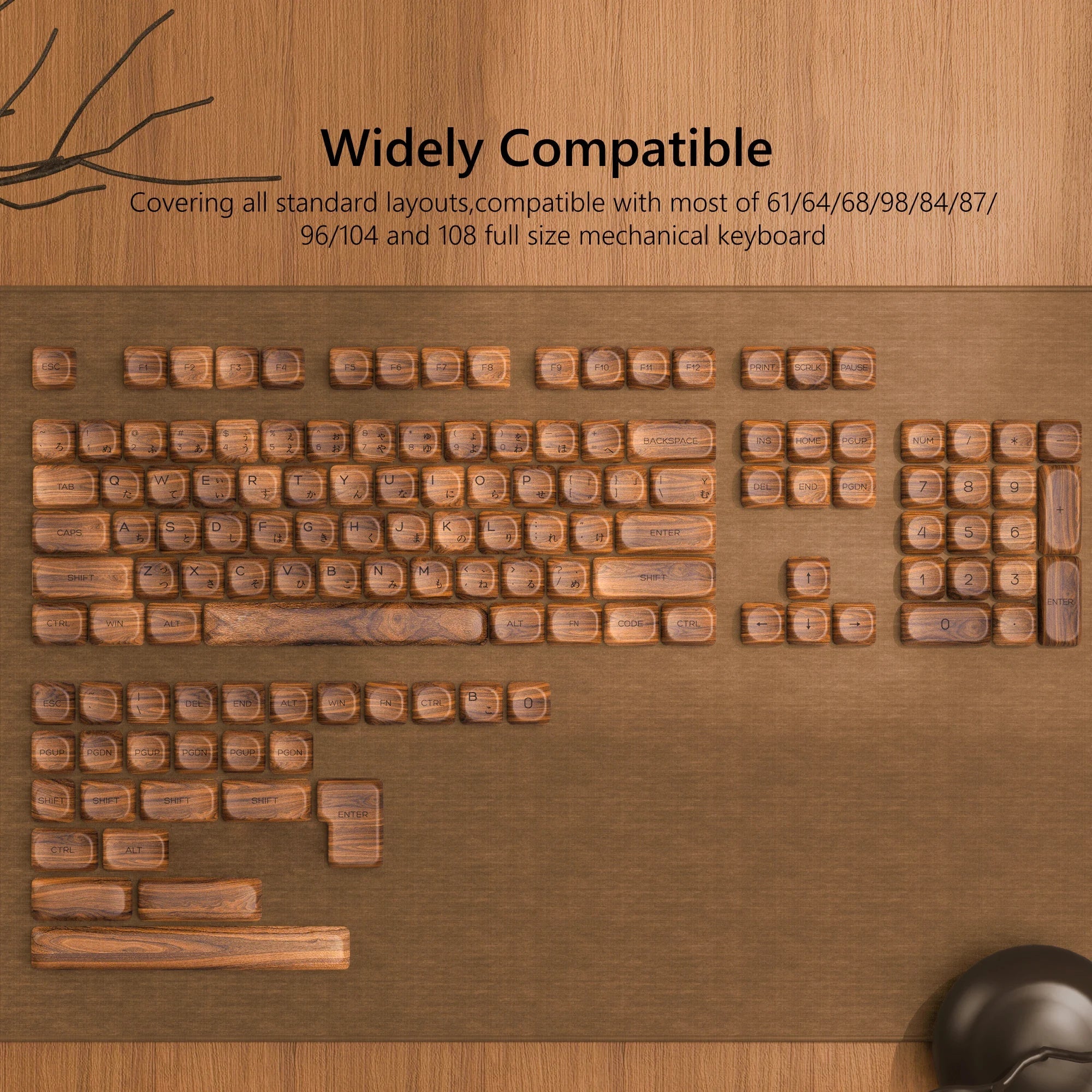 Pink Cat Dye Sublimation PBT Keycaps 136 Keys MOA Profile Keyboard Keycaps