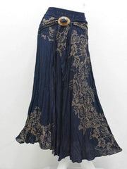 Bohemian Skirts Roupas Saia Long Jupe Boho Flowers Elastic Waist Skirt Faldas Bottom Clothes