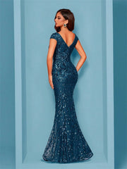 Elegant Blue Evening Dress