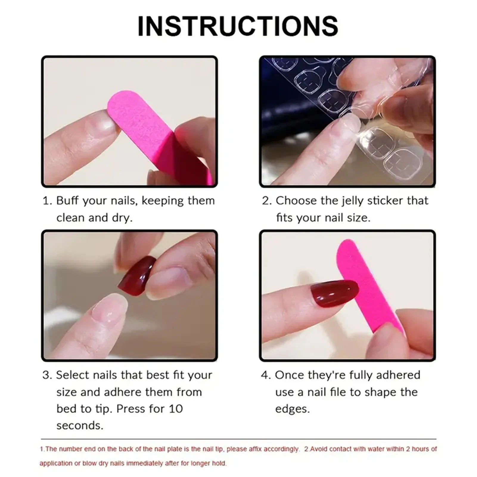 24pcs Flower Print Press on Nails Wine Red Blush Almond False Nail Tips Wearable Reusable Spicy Girl Fake Nails