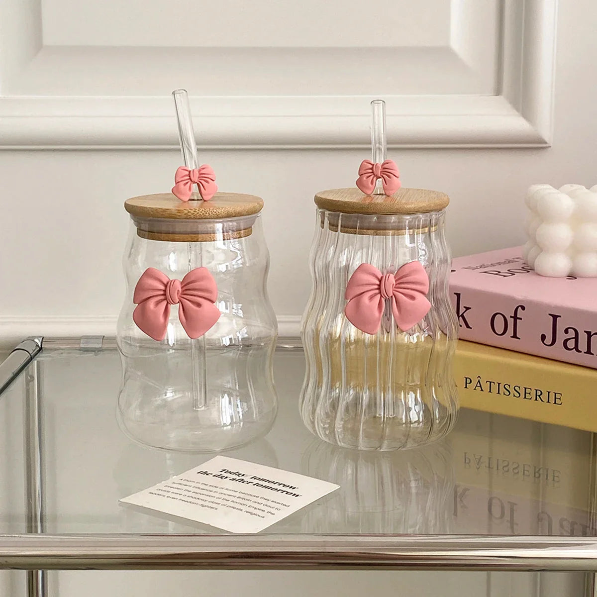 1Pc Glass with Lid