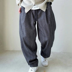 Mens Pants Casual Acrylic Pants Streetwear Personality Versatile Trend Comfort Wide-Leg Pants Clothing