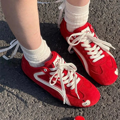 Red Apple Training Shoes Soft Bottom Lightweight