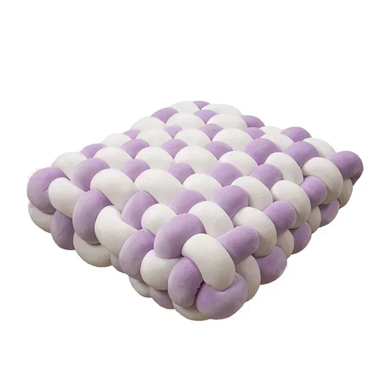 Square Knot Stuffed Cushion Nordic Pillow Decorative Plush Pillow Office Sleeping Floor Windowsill Back Cushion Decor