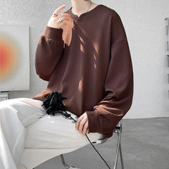 Texture Long Sleeve T shirt