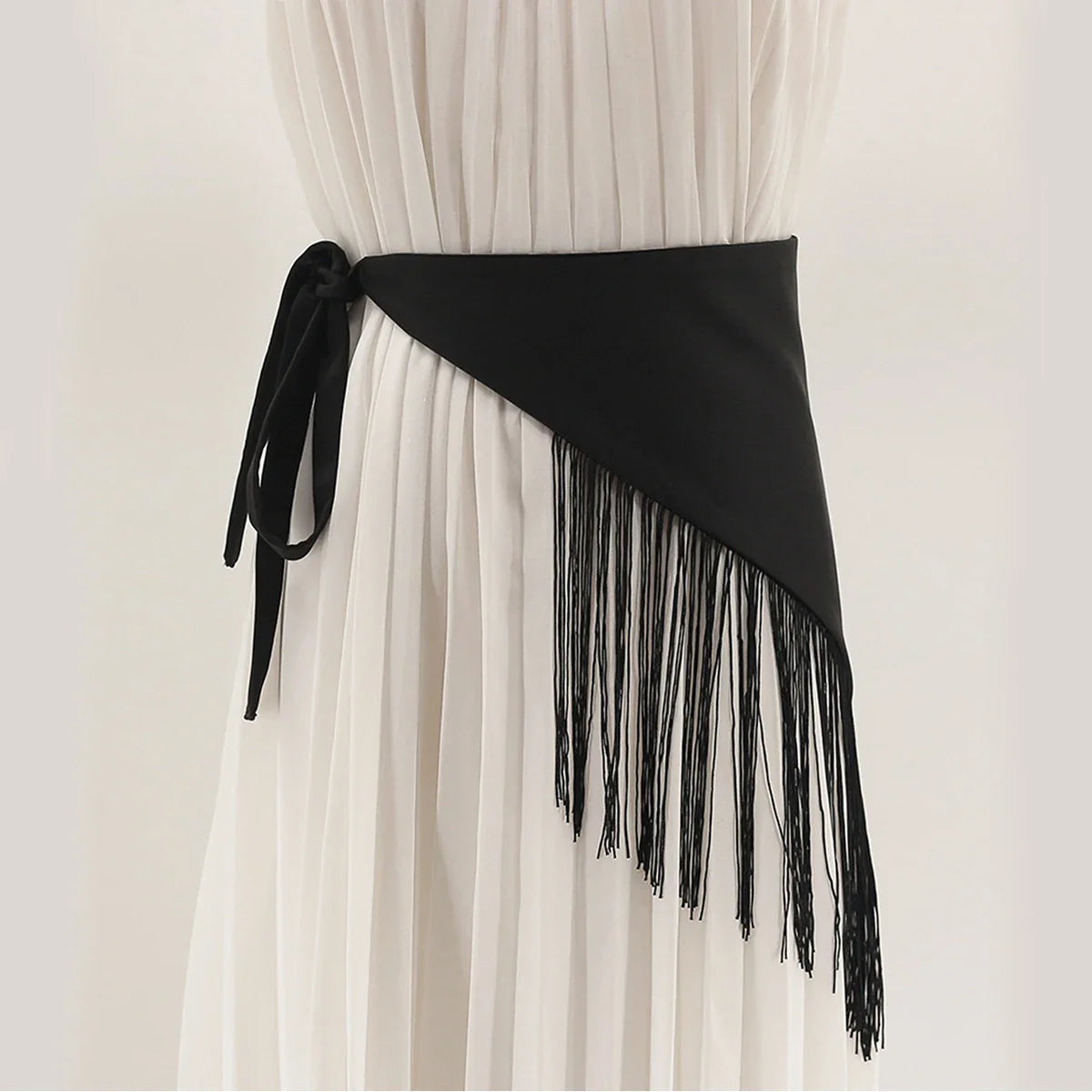 Chinese-style Bohemian ethnic triangular scarf tie, ladies' decorative waist cover, girl fart curtain