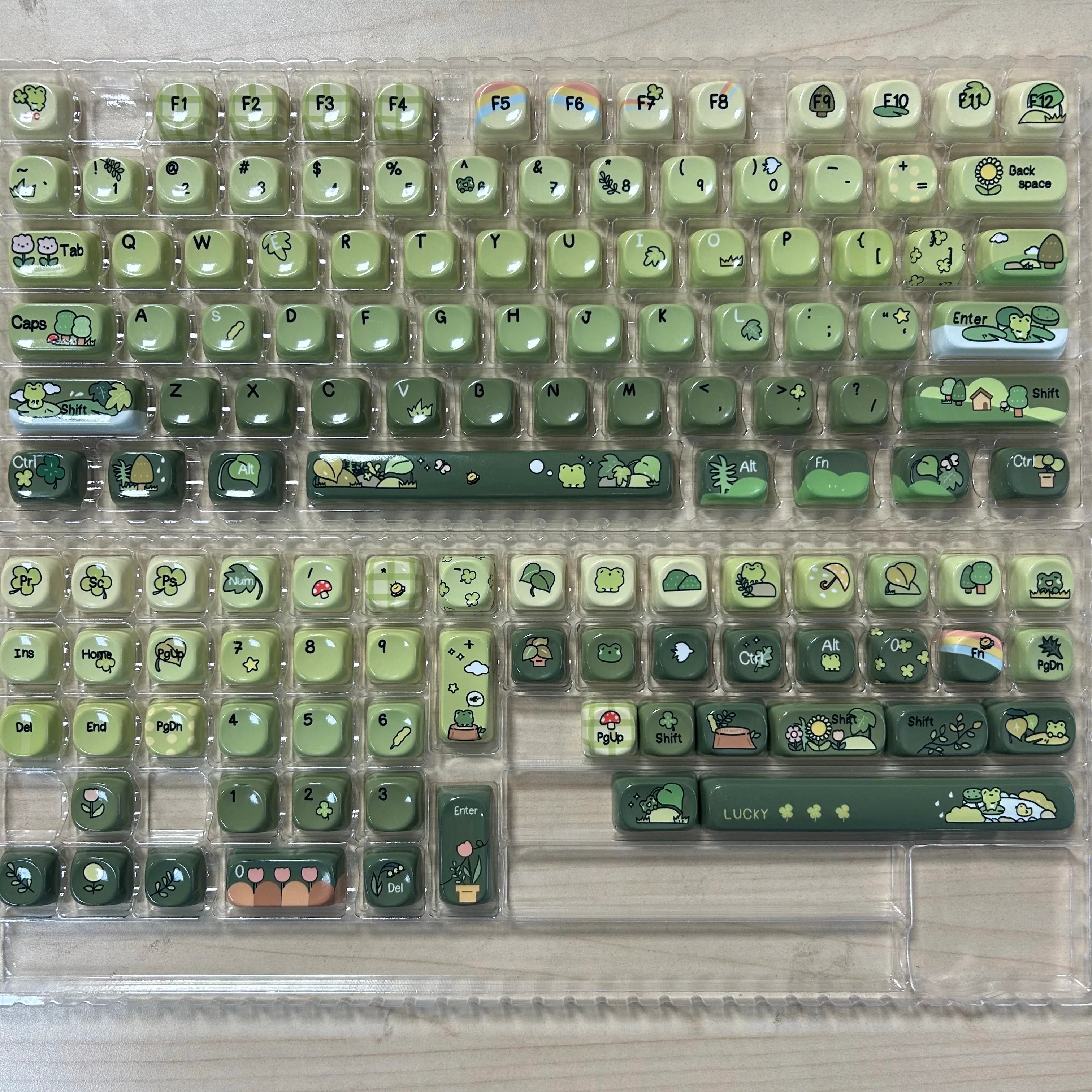 Pink Cat Dye Sublimation PBT Keycaps 136 Keys MOA Profile Keyboard Keycaps