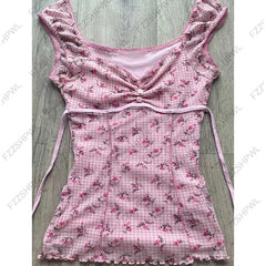 Punk Y2k Tank Top Unique Harajuku Grid print Rock Goth Casual Crop top K-Sweet Hiphop Sleeveless Top Vintage Vest Cute Cleanfit