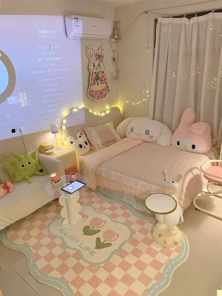Cute Shaped Flower Bedroom Bedside Mat Home Girly Living Room Coffee Table Rugs Cloakroom Leisure Area Carpets Ковер Tapis 러그