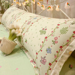 100% Cotton Pillow Cover Comfortable Pillow Case 90/120/150/180cm Long Bedside Cushion Cover Sweet Girl Pillow Covers Decorative