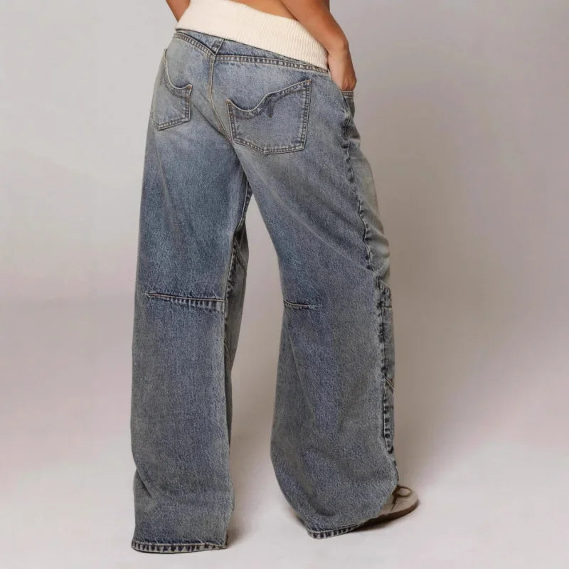 Hip Hop Splice Basics Retro Jeans
